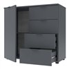 Комод Doros Рон 1, 4 ящика + 1 дверца Графит
