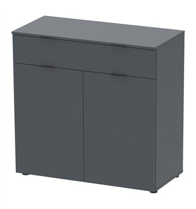Комод Doros Рон 2, 1 ящик + 2 дверцы Графит