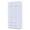 Шкаф Doros Лукас, 3+2 с антресолью 135Х50Х240 Белый