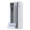 Шкаф Doros Лукас, 3+2 с антресолью 135Х50Х240 Белый