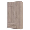 Шкаф Doros Лукас, 3+2 с антресолью 135Х50Х240 Дуб Сонома