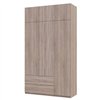 Шкаф Doros Лукас, 3+2 с антресолью 135Х50Х240 Дуб Сонома