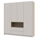 Шкаф Doros Дейл, 4+2 с нишей Кашемир/Дуб Артизан