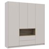 Шкаф Doros Дейл, 4+2 с нишей Кашемир/Дуб Артизан