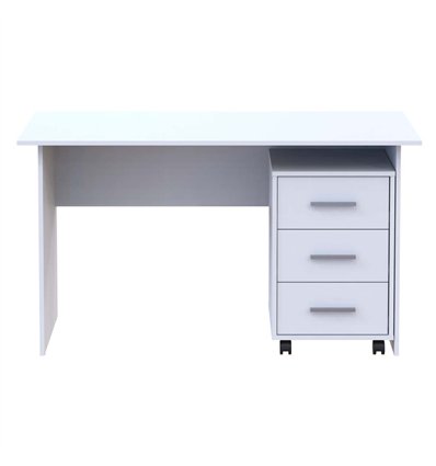 Стіл офісний Doros Т3 з тумбою 120х60 Білий