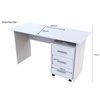 Стол офисный Doros Т3 с тумбой 120х60 Белый