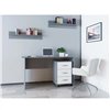 Стол офисный Doros Т3 с тумбой 120х60 Графит/Белый
