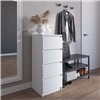 Комод Vays R-17, 4 ящика 40×40×98 см Белый