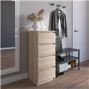 Комод Vays R-17, 4 ящика 40×40×98 см Дуб Сонома
