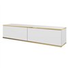 Комод-тумба под ТВ навесная Perfect Home Oro RTV135 2 дверцы Белая