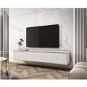Комод-тумба під ТВ навісна Perfect Home Oro RTV175 MDF на 3 дверки Біла