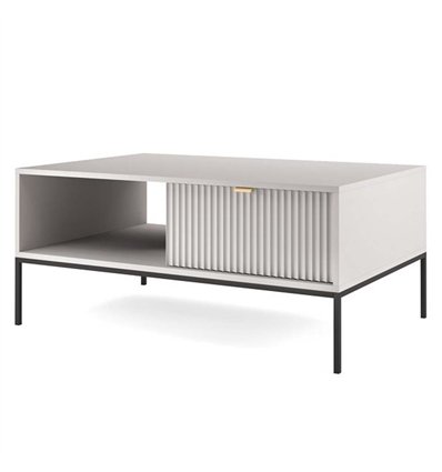 Стол журнальный Perfect Home Nova L104 1S Серый/черные ножки