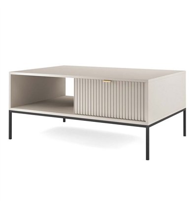 Стіл журнальний Perfect Home Nova L104 1S Кашемір/чорні ніжки