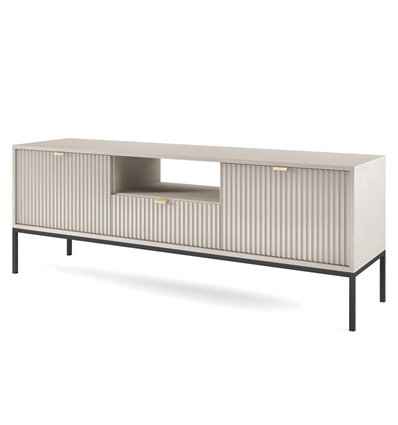 Комод-тумба під ТВ Perfect Home Nova RTV154 2D1S Кашимір з чорними ніжками