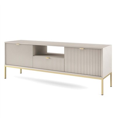 Комод-тумба под ТВ Perfect Home Nova RTV154 2D1S Кашимир с золотыми ножками