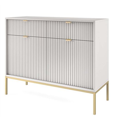 Комод Perfect Home Nova KSZ104 2D2S Серый с золотыми ножками