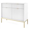 Комод Perfect Home Nova KSZ104 2D2S Білий з золотими ніжками