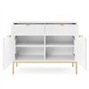 Комод Perfect Home Nova KSZ104 2D2S Белый с золотыми ножками