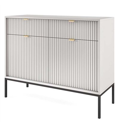 Комод Perfect Home Nova KSZ104 2D2S Серый с черными ножками