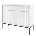 Комод Perfect Home Nova KSZ104 2D2S Белый с черными ножками