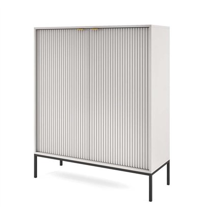 Комод Perfect Home Nova K104 2D Серый с черными ножками