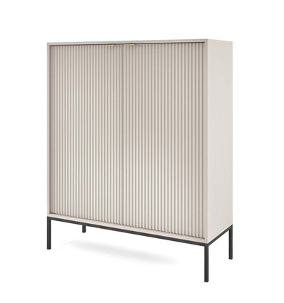 Комод Perfect Home Nova K104 2D Кашемир с черными ножками