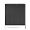 Комод Perfect Home Nova K104 2D Черный с черными ножками