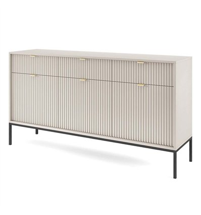 Комод Perfect Home Nova KSZ154 3D3S Кашемир с черными ножками