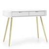 Туалетный стол Perfect Home Zova T103 Белый/золотые ножки