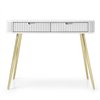 Туалетный стол Perfect Home Zova T103 Белый/золотые ножки