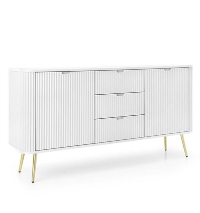 Комод Perfect Home Zova KSZ168 2D3S Белый с золотыми ножками