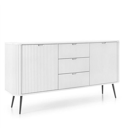 Комод Perfect Home Zova KSZ168 2D3S Белый с черными ножками