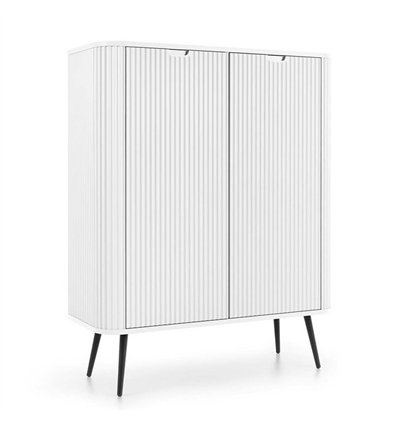 Комод Perfect Home Zova K103 2D Білий з чорними ніжками