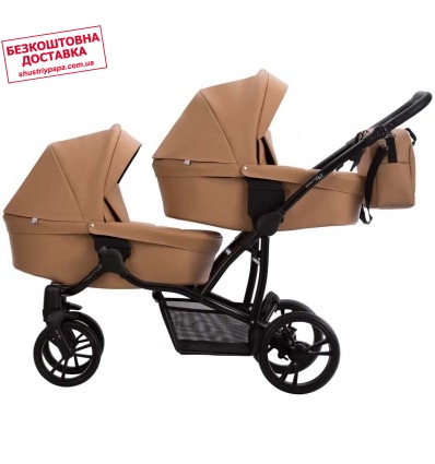 Коляска для двійні Verdi For 2, 2025, 23 карамель