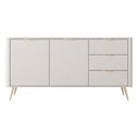 Комод Perfect Home Lante 2D3S/163 Бежевый на золотых ножках
