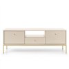 Комод-тумба под ТВ Perfect Home Mono MRTV154 2D1S Беж песочный/золотые ножки