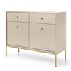 Комод Perfect Home Mono MKSZ104 2D2S Беж пісочний /золоті ніжки