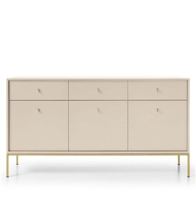 Комод Perfect Home Mono MKSZ154 3D3S Беж пісочний /золоті ніжки