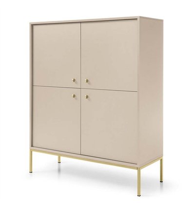 Комод Perfect Home Mono MK104 4S Беж пісочний /золоті ніжки