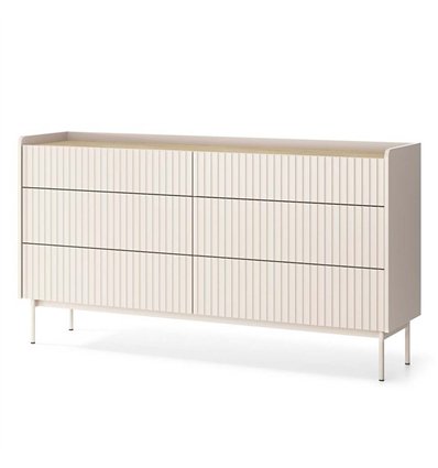 Комод Perfect Home Level 6S/153 Бежевый/Дуб Сканди