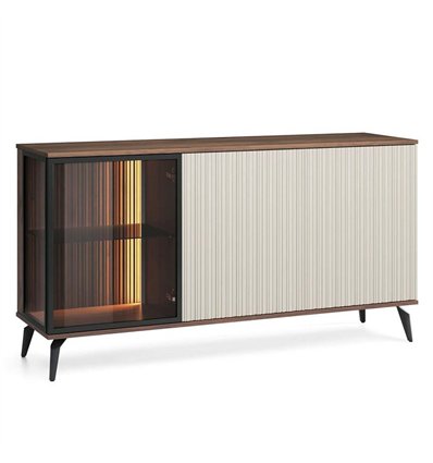 Комод Perfect Home Vici K154 3D Орех/Кашемир с подсветкой