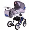 Детская коляска 2 в 1 Adamex Aspena Grand Prix Collection Blue-White