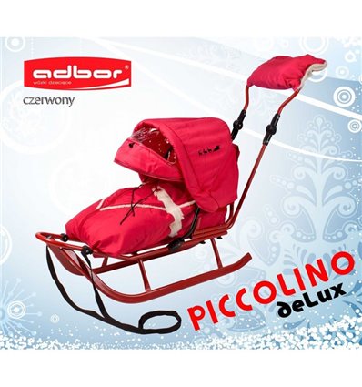 Санки Adbor Piccolino Delux красные