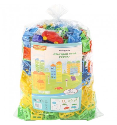 Конструктор Побудуй своє місто (410 елементів) Polesie 56368