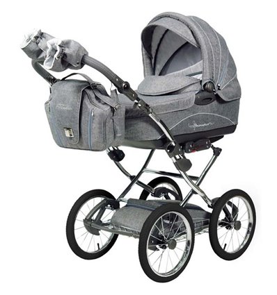 Детская коляска 2 в 1 Tako Acoustic серая