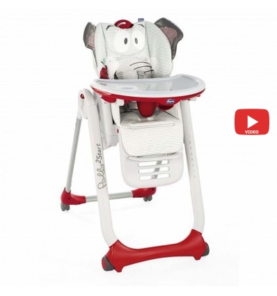 Стульчик для кормления Chicco Polly 2 Start Baby Elephant