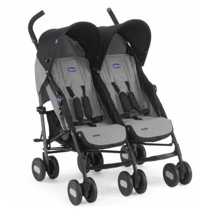 Прогулочная коляска для двойни Chicco Echo Twin Coal