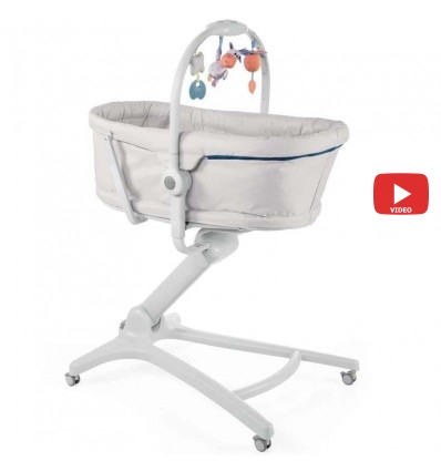 Люлька-шезлонг-крісло для годування Chicco Baby Hug 4 в 1 Glacial