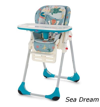 Стільчик для годування Chicco Polly 2 в 1 Sea Dream 79065.80
