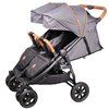 Прогулянкова коляска для двійні Coletto Enzo Twin Dark Grey
